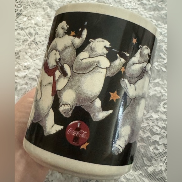 Vintage 1998 Coca Cola Christmas Holiday Mug Original Box Collectible Polarbear - Picture 11 of 12